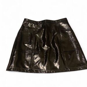 Art Class Girls Black Faux Leather Skirt - XXL 16/18